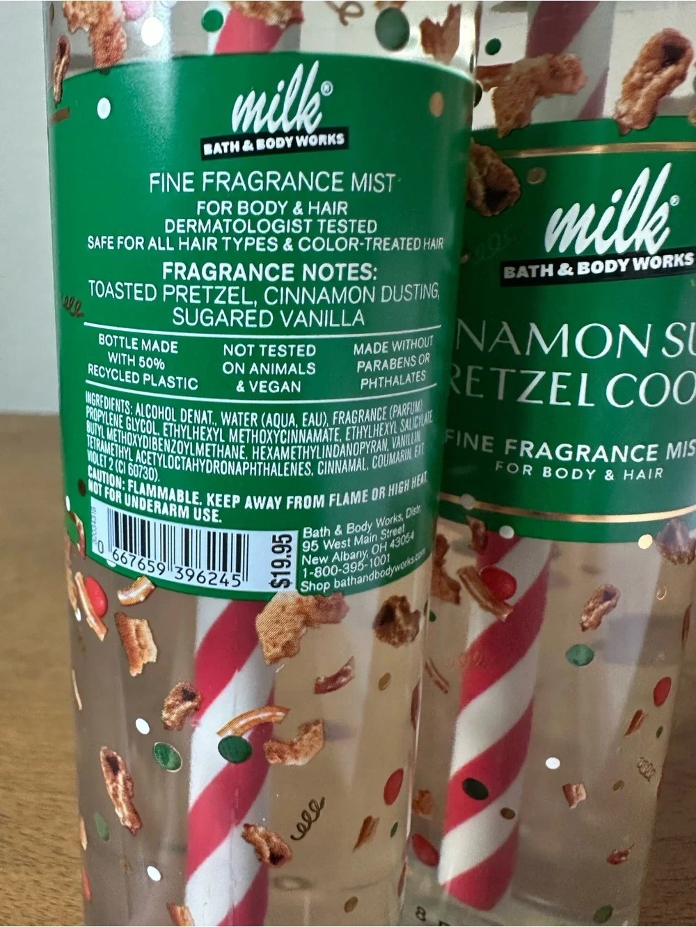 X2 bath & Body Works Milk bar Cinnamon Sugar Pretzel Cookie fine mist NEW